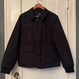 J. Crew Box-quilt insulated jacket with PrimaLoft * Navy Ink * Medium